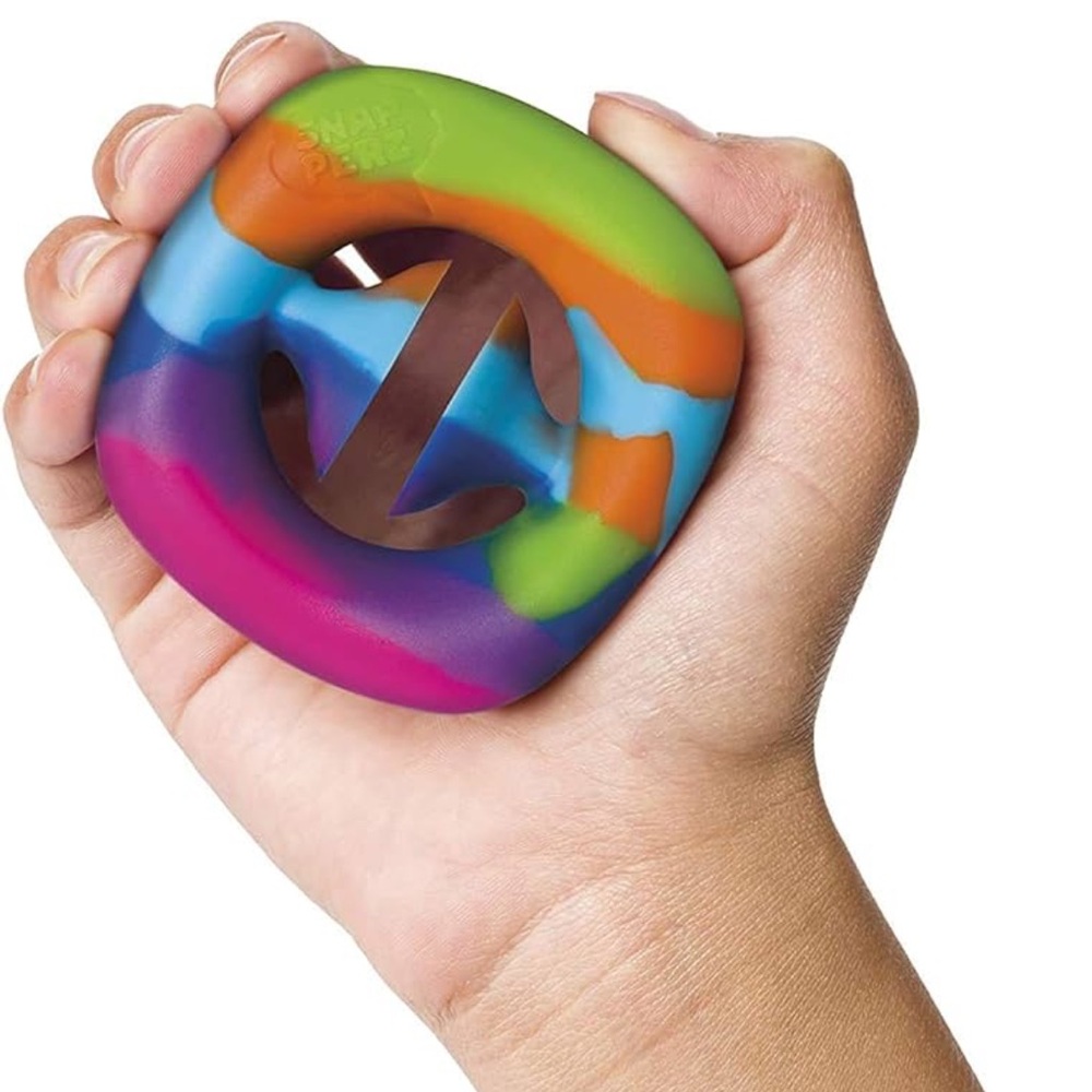 Toysmith Snapperz fidget toy - rainbow swirl